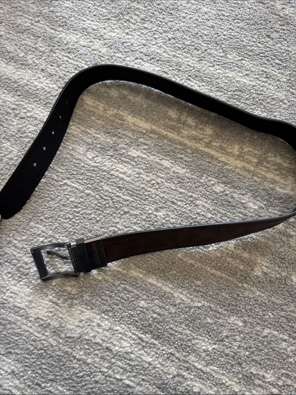 Columbia Brown and Black Reversible Men's Belt